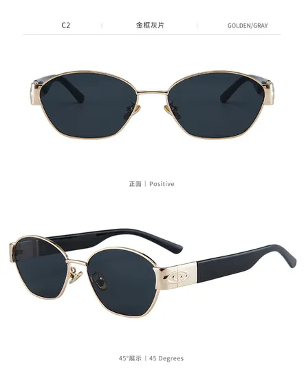 Full Frame Metal Sunglasses, High-End Optical Flat Lens Manufacturer Wholesale