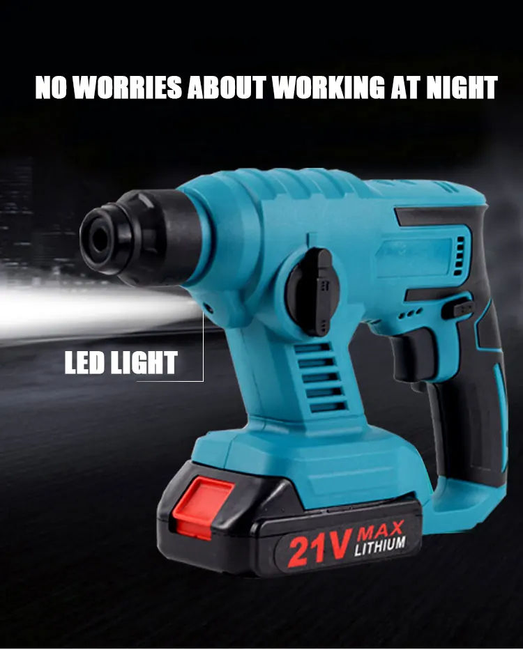 Light Electric Hammer Impact Drill Charging Electric Pickaxe Genre Hammer Tool