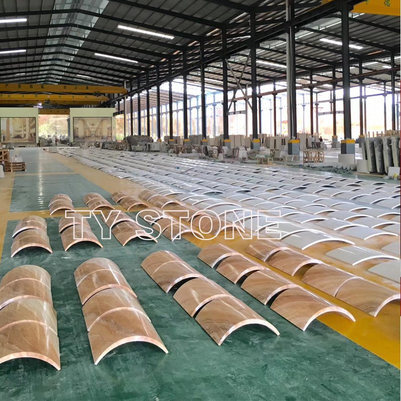 Round/Square/Hollow/Solid China White Marble Stone Roman Pillar