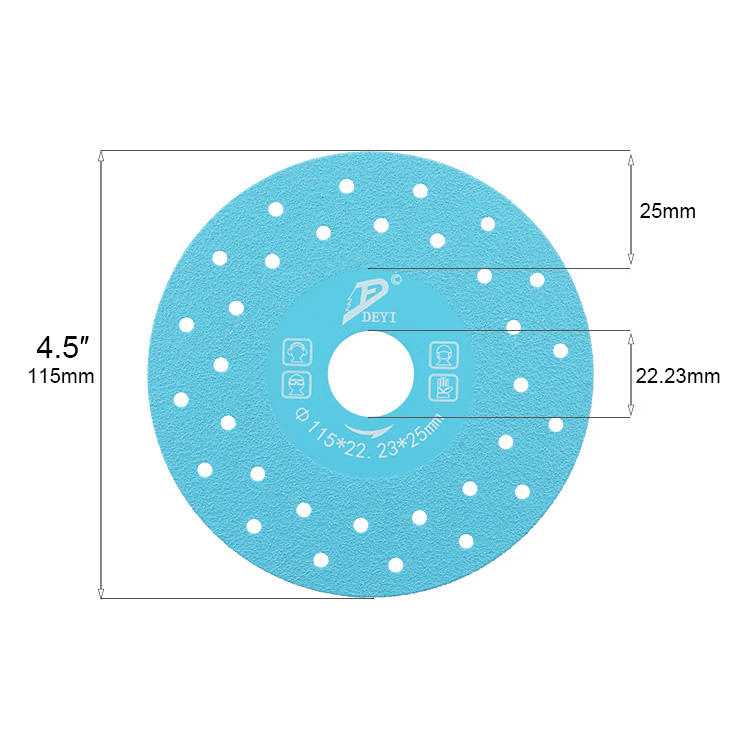 Brazed Diamond Saw Blade Cutting Disc for Cutting and Grinding Tiles Granite