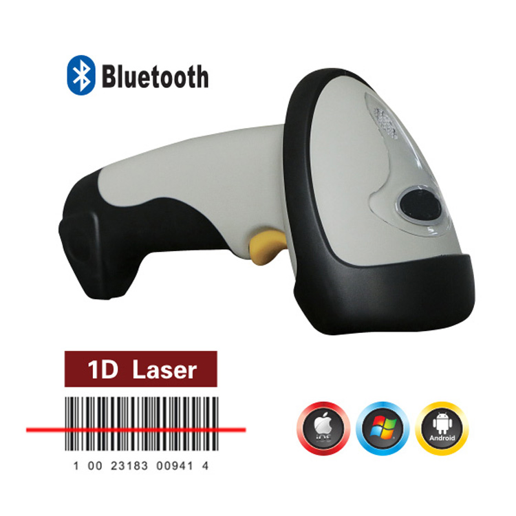 High Speed Decoding Bluetooth Handheld 1d Laser Barcode Scanner with Auto-Induction Scanning