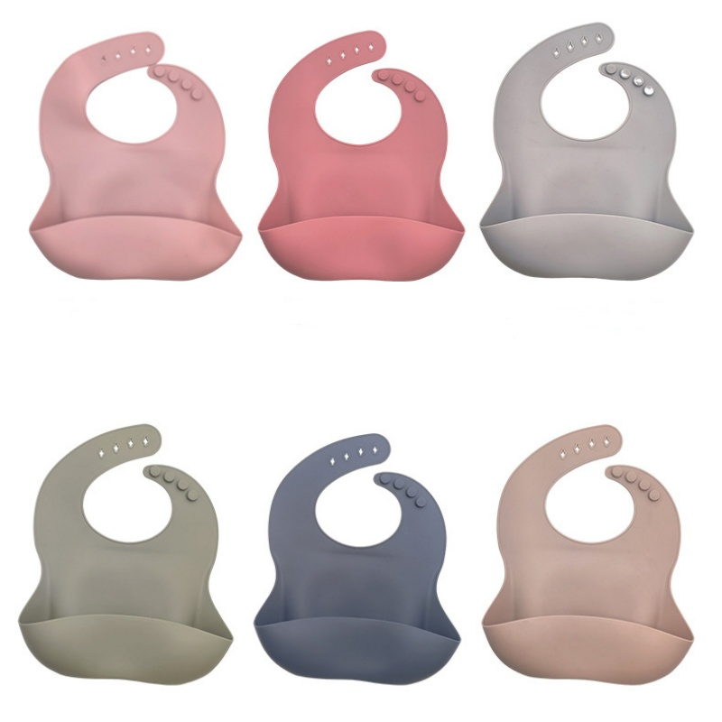 Personalized Competitive Price Printed Silicon Bib Waterproof Waterproof Silicone Baby Bib