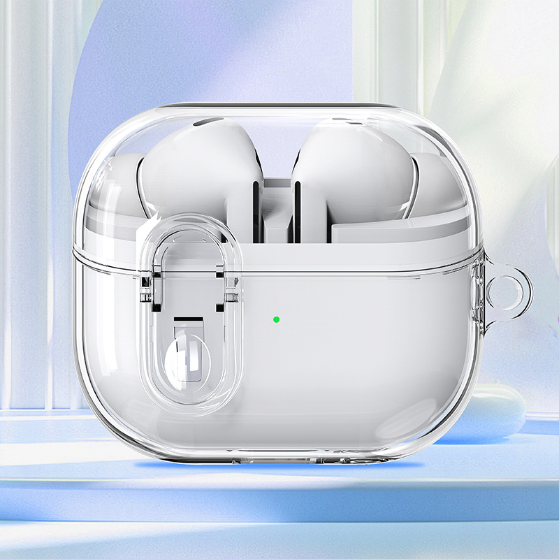 Чехол для Samsung Buds 3 PRO, прозрачный с защитным замком