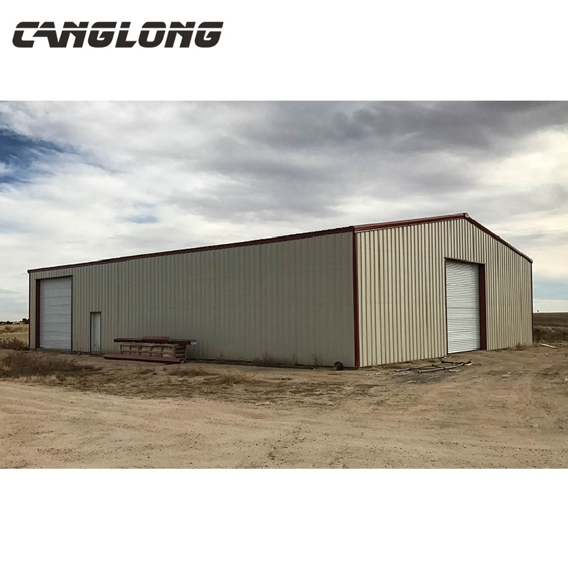 Fast Construction Double Slope Aircraft Hangar Warehouse Building in Madagacar