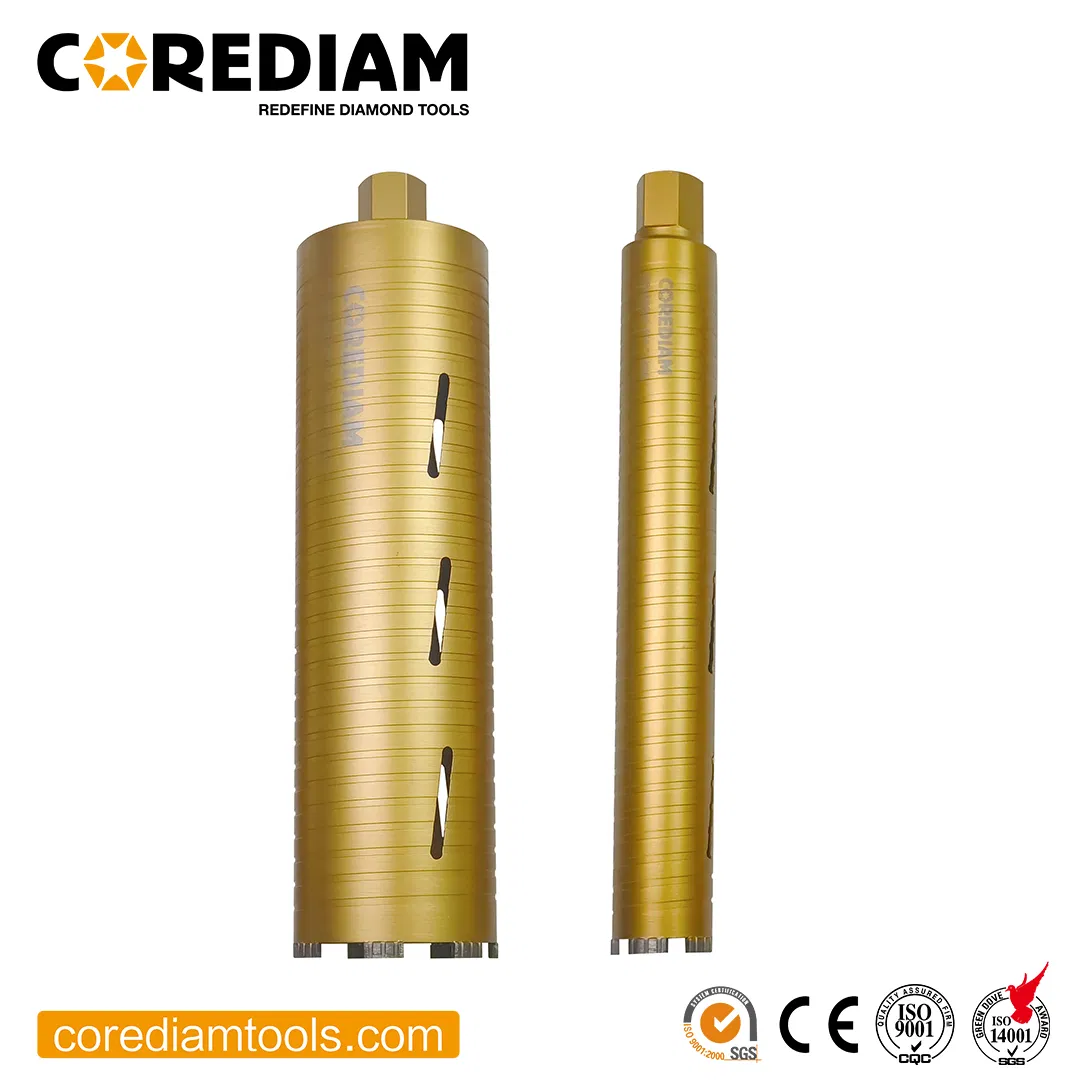 Алмазные коронки для сухого бурения с микроударом