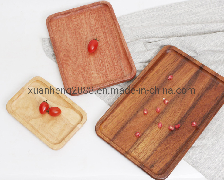 Appetizer and Breakfast Bamboo Snack Cake Wood Serving Plate Serving Dish