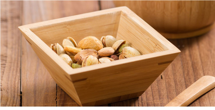 Square Bamboo Salad Bowl Snack Bowl Bamboo Bowl