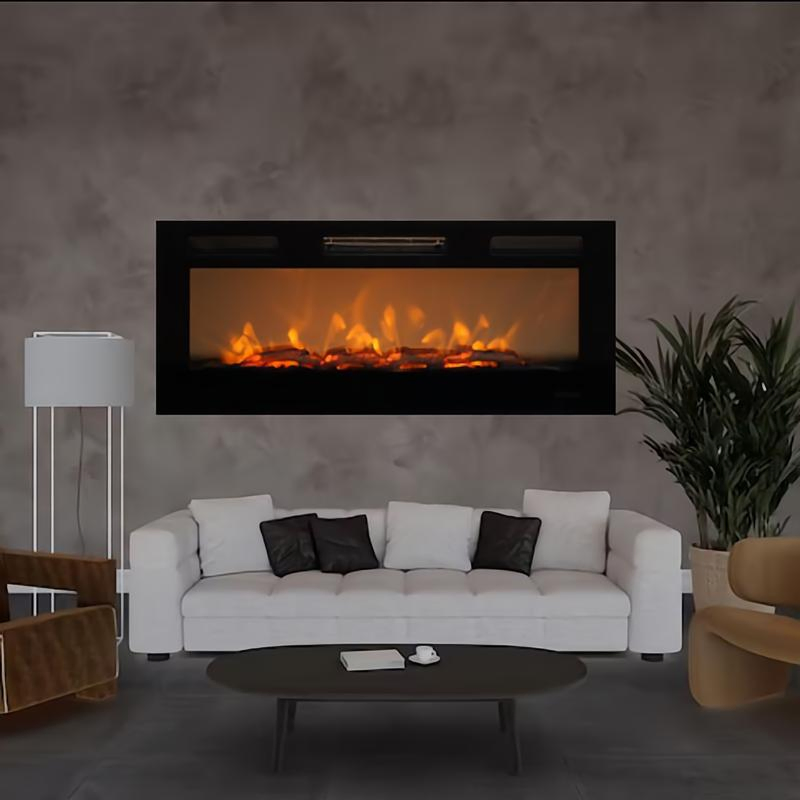 Quality Guaranteed Certified Recessed Decor Fireplace with 1500W Power with Long Service Life