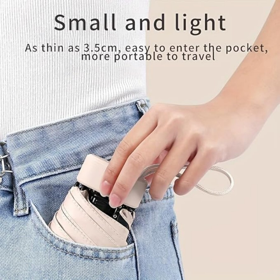 Ultra-Light Portable Travel Folding Umbrella for Women and Kids with UV Protection