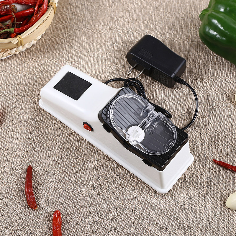 Open Edge Grindstone Scissors Portable Kitchen Grindstone Home Use Electric Knife Sharpener
