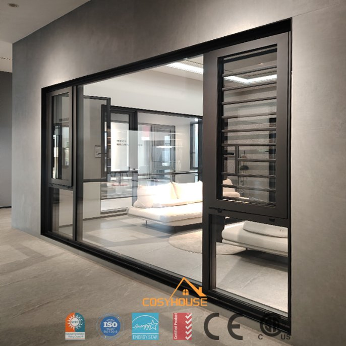Nfrc As2047 Nzs4211 En Standard Modern Thermal Break Aluminum Alloy Door and Window System with Double Glazing