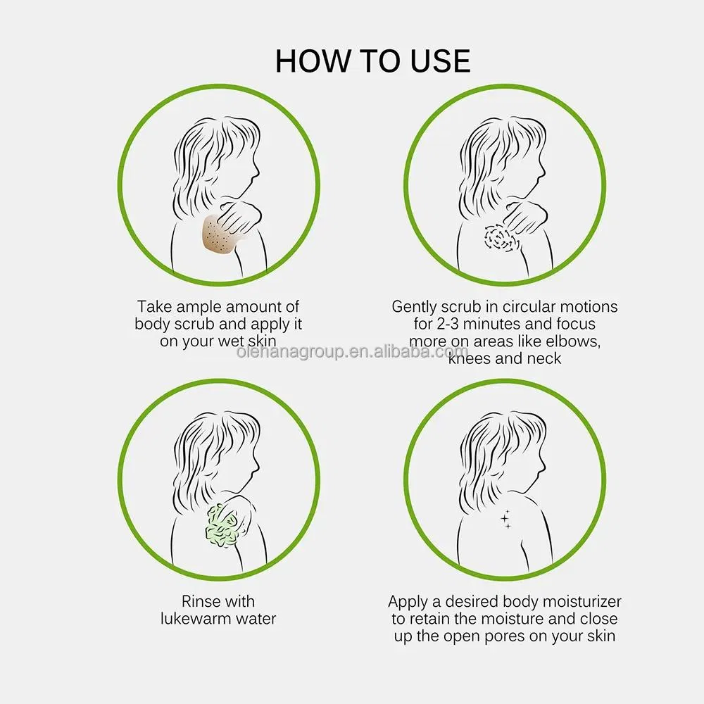 Wholesale Vitamins Minerals Natural Grape Seed Oil Fruit Soothing After-Sun Repair Brighten Glowing Body Scrub Exfoliating