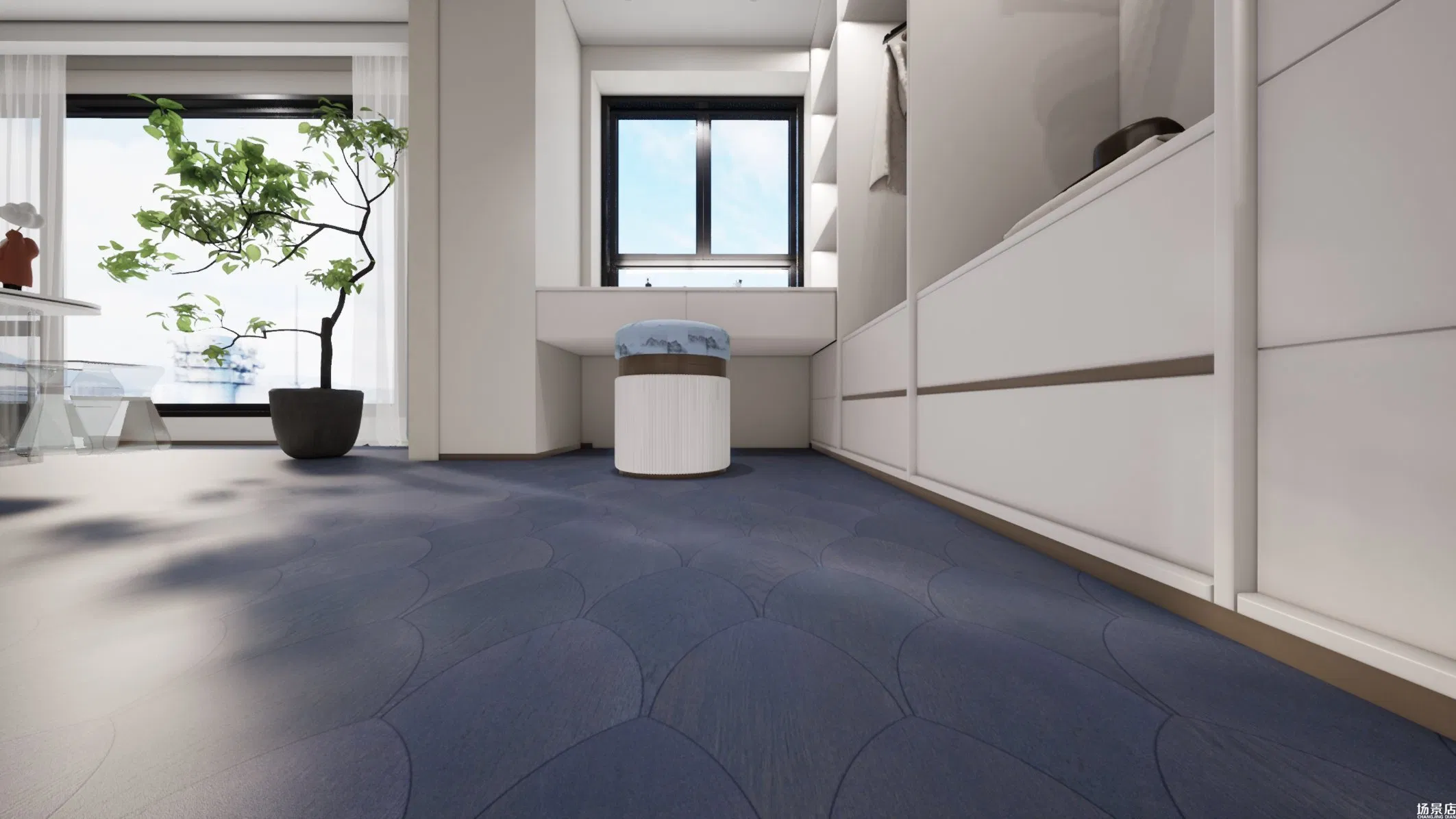 High Gloss Mirror Waterproof 8mm Dhf Floating Art Parquet Laminate Flooring