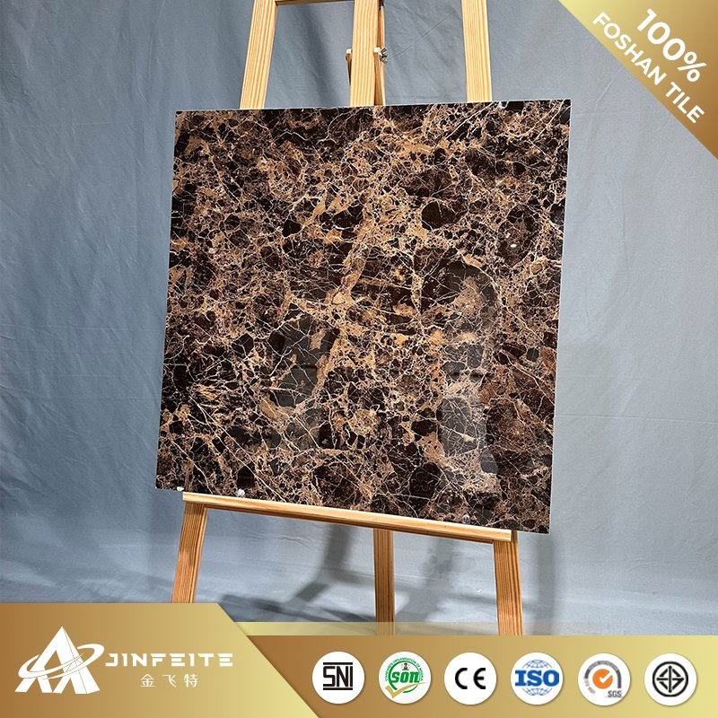Gold Line Deep Black Best Price for Floor Tile Nature Mable Tile