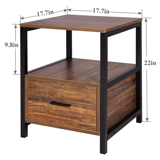 Диван деревянный с боковыми столиками для гостиной спальни