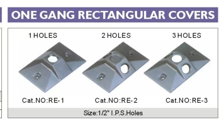 Alex One Gang Rectangular Covers