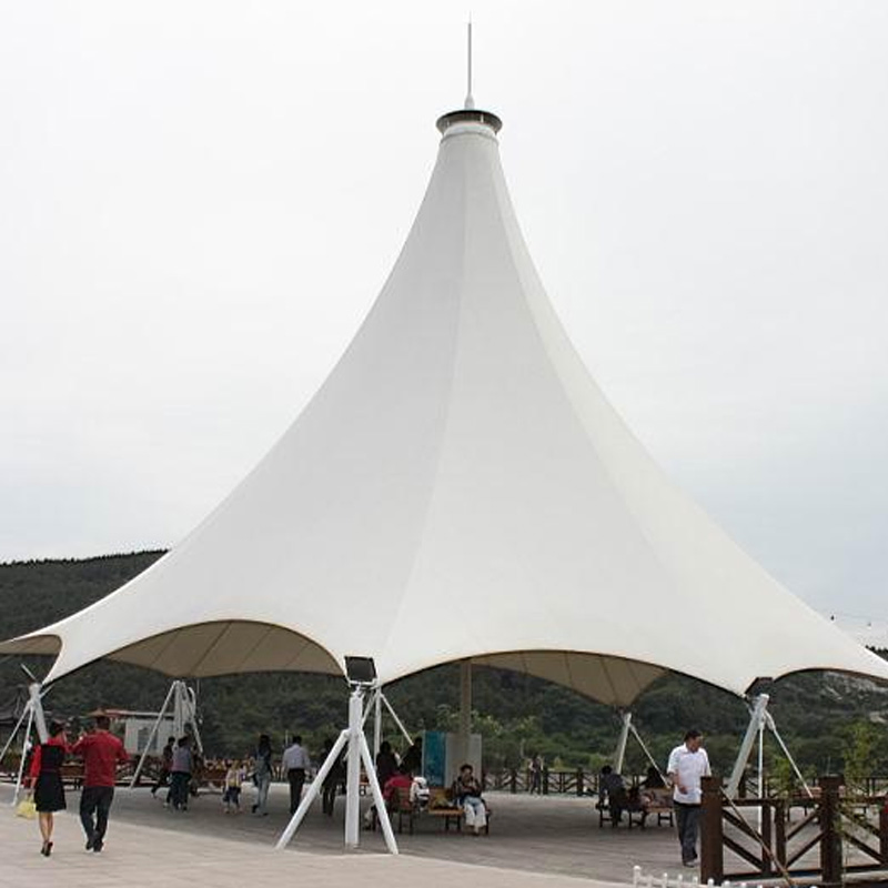 Strong Beautiful Extend Stadium Podium Membrane Structure, Steel Structure Stadium Shade Roof Tent