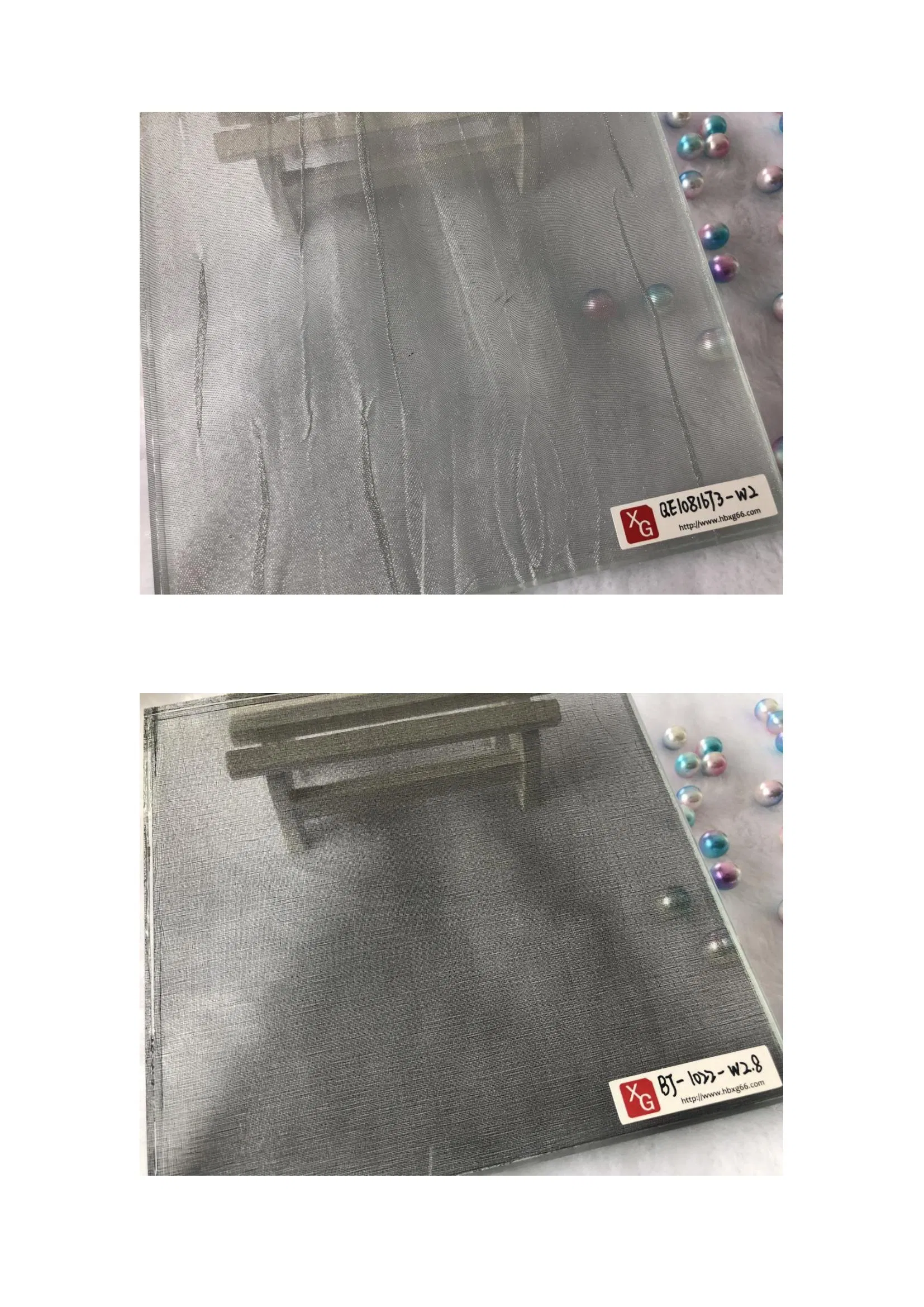 Stainless Steel Glass Architectural Decorative Laminated Glass with Metallic Cloth Wire Cloths Fabrics