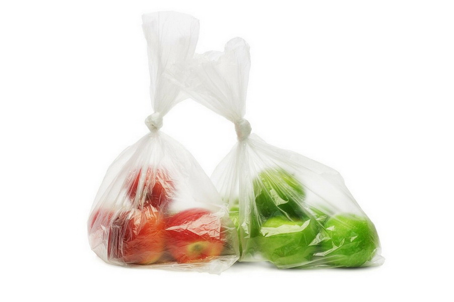 Produce Bag Roll Clear Plastic Bags for Bread & Grocery