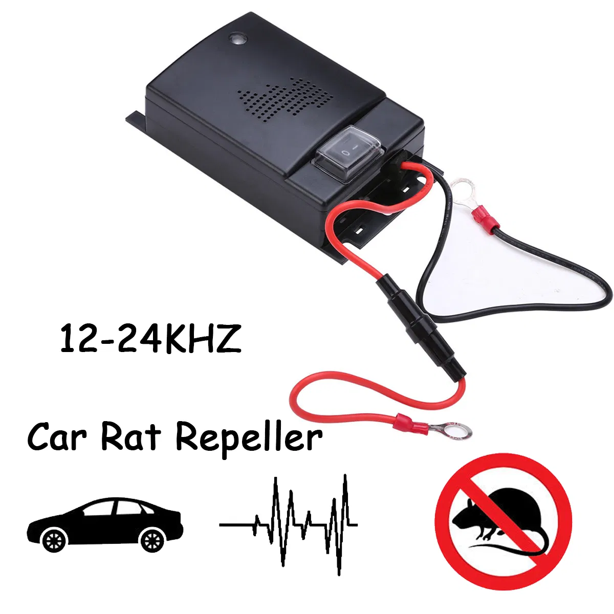 Car Rat Repeller Ultrasonic Rodent Repellent for Vehicle Automobile Chases Mice