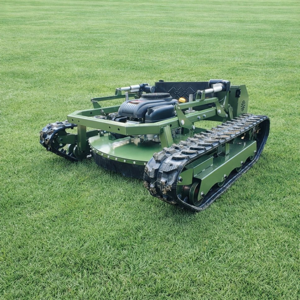 Робот-газонокосилка на гусеницах, 900 мм, электрическая
