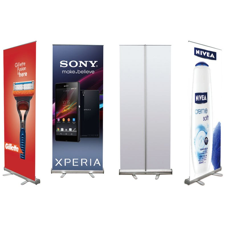 Premium Customizable Retractable Banner Stand with Printed Graphics