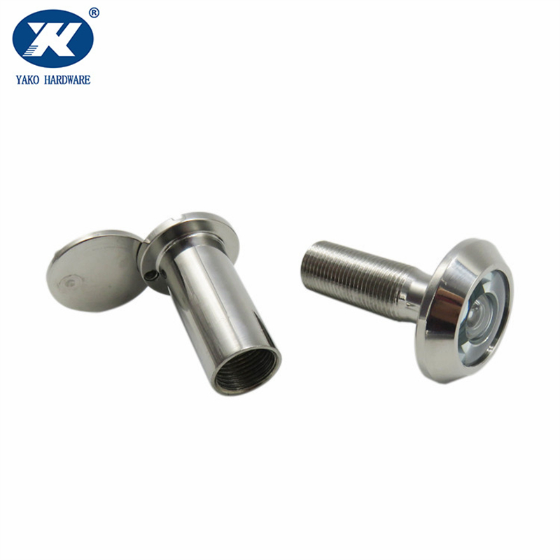 Brass Hotel Wooden Room Door Viewer with Glass Lens