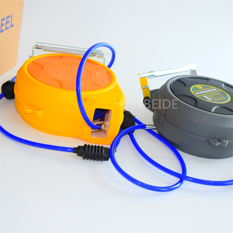 15 Meters Garden Hose Reel Retractable 50FT Automatic Telescopic Wall-Mounted Metal Steel Automatic Telescopic Air Hose Reel