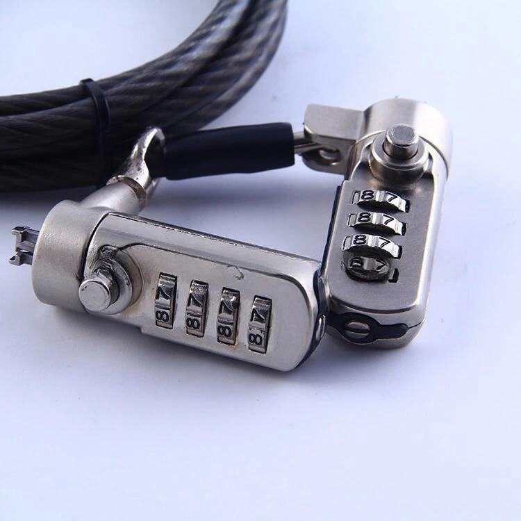 Extended Steel Cable Notebook Computer Security Anti-Theft Combination Lock, Universal Lock