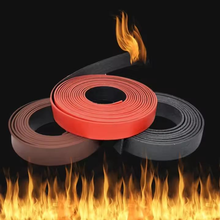 Fire Proof Heat Resistant EPDM Expanding Sponge Strip Foam Rubber Gasket
