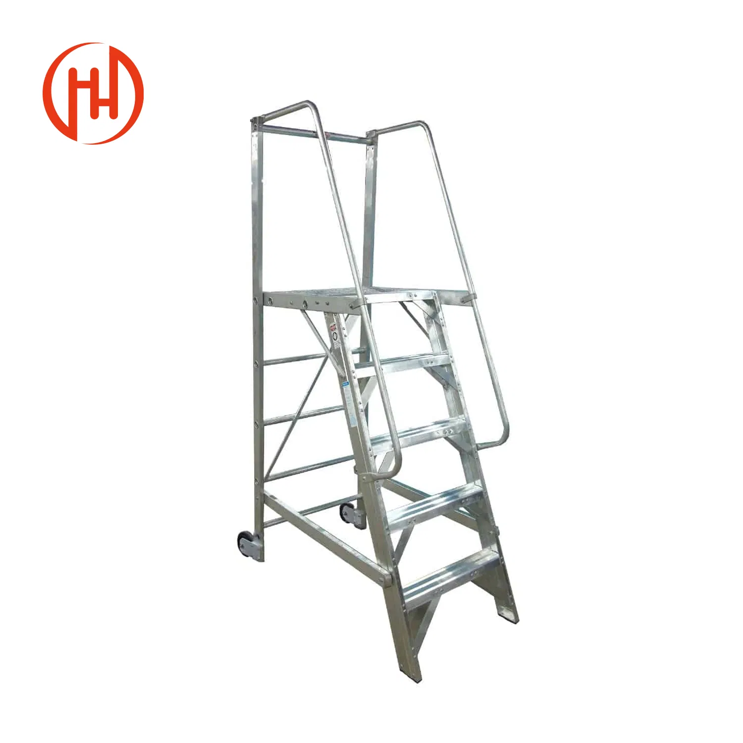 Safe Mobile Adjustable Industrial Ladder for Climbing Carbon Steel Ladder