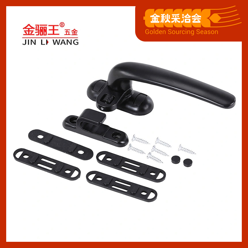 Aluminum Casement Door and Window Opener Handle Balcony Doors and Windows Hardware Accessories Glass Window Handle with Keeper