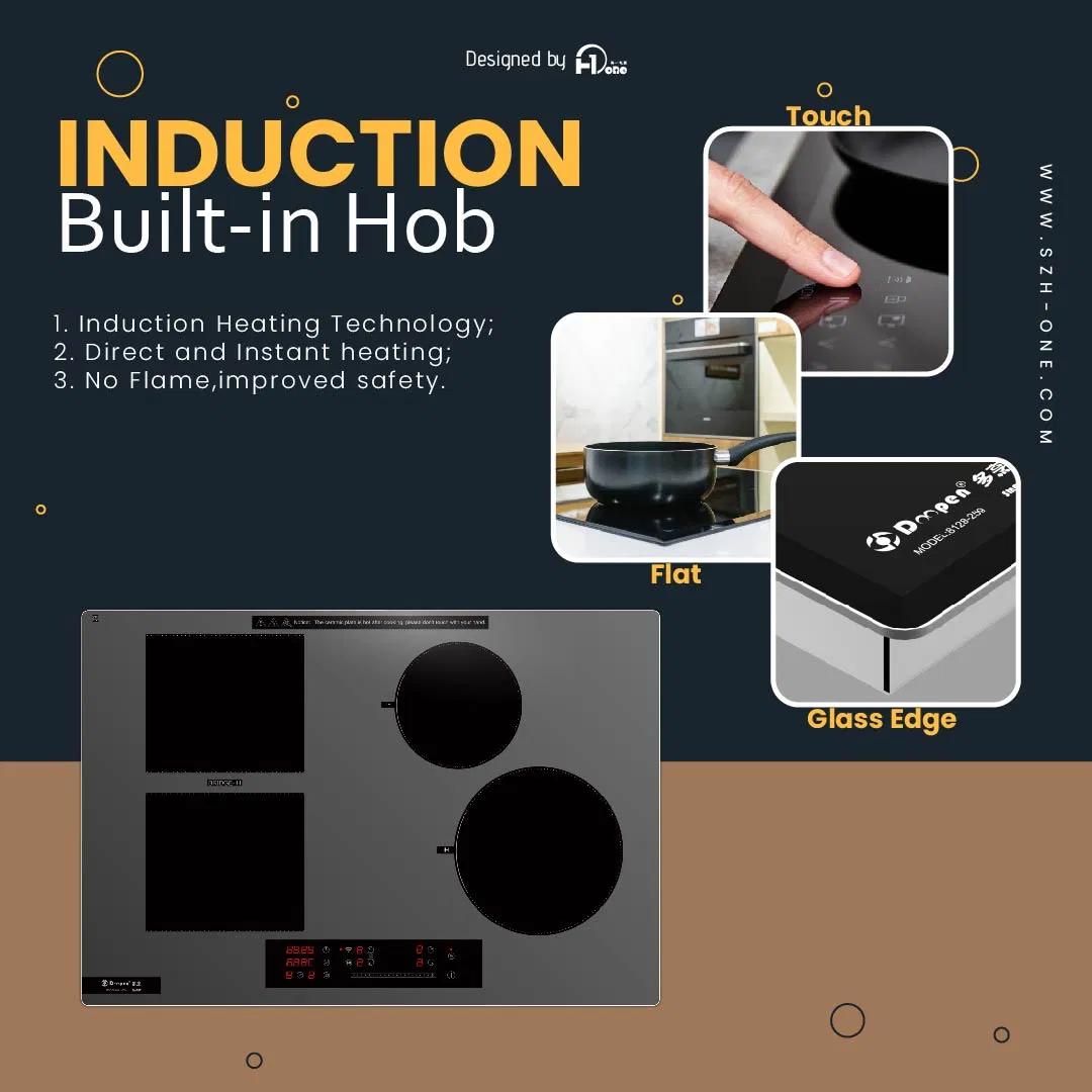 Induction Cooktop 30 Inch 4 Burners with Temperature Probe