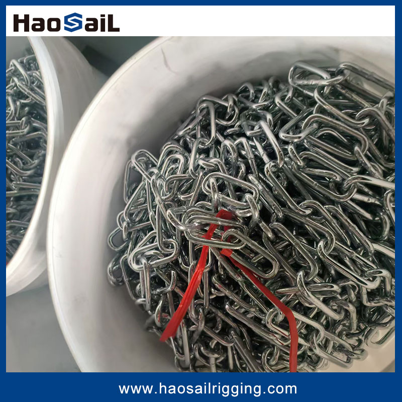 DIN5685 A/C Galvanized/ Zinc Plated Welded Link Chain