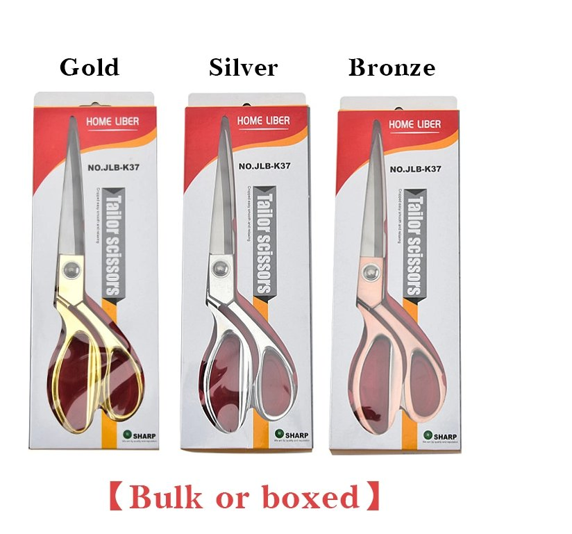 Портновские ножницы из нержавеющей стали с золотой ручкой