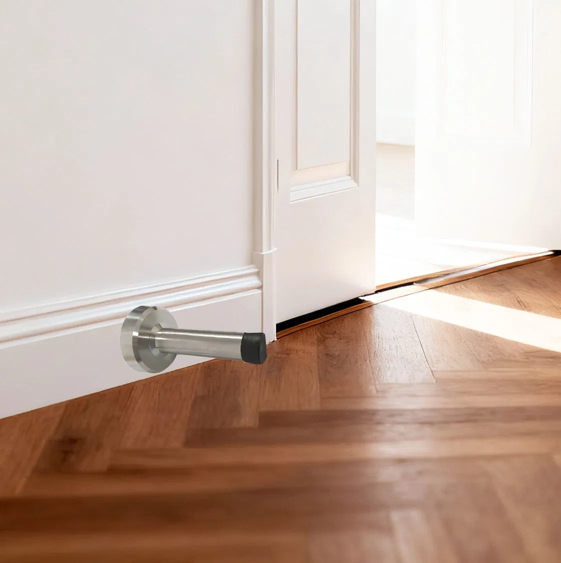 Eco Friendly Portable Floor Door Stopper with Hook for Easy Storage and Carrying