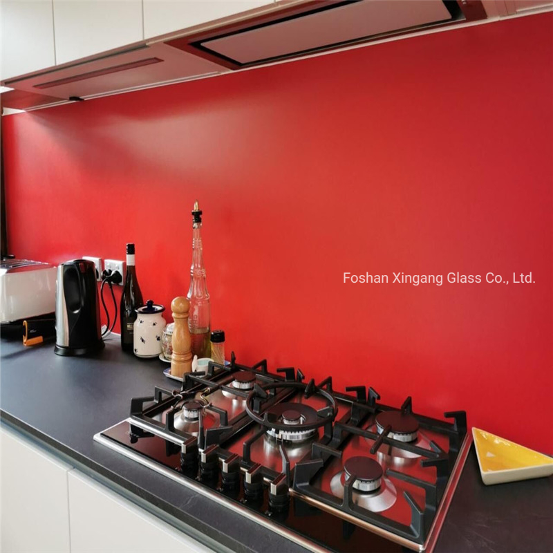 Coloured Back Painted Glass Acid-Etched Glass