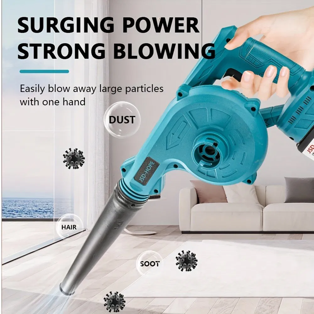 21V Portable Multi-Speed Adjustable Charging Dust-Removing Blower for Cleaning