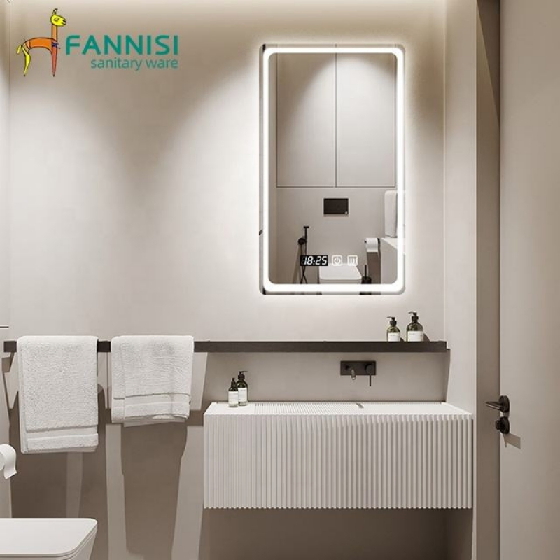 Bathroom Bedroom Multi Function LED Smart Mirror Makeup Mirror