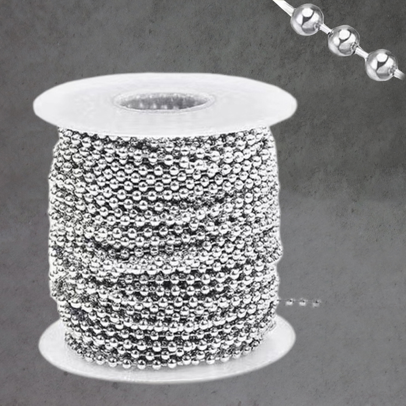 Factory Price Silver Color Metal Ball Blinds Components Bead Chain