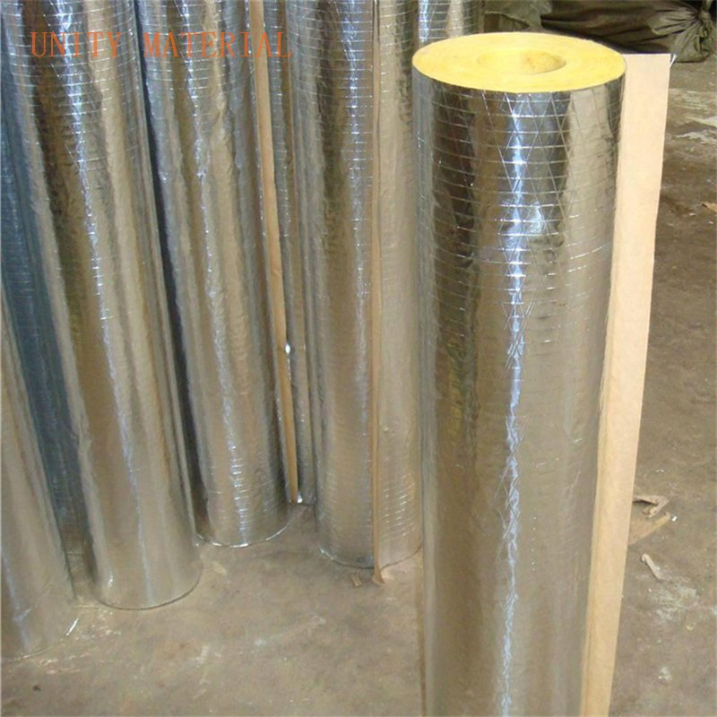 Industrial Rock Wool Aluminium Foil Faced Pipe High Density Fireproof Pipe