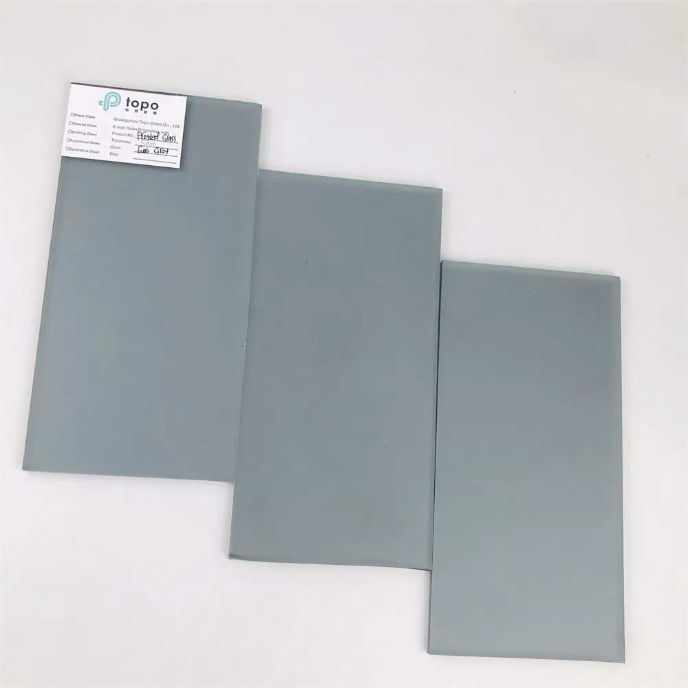 4mm 5mm 6mm 8mm 10mm 12mm Euro Gray Acid Etching Frosted Glass (FG-TP)