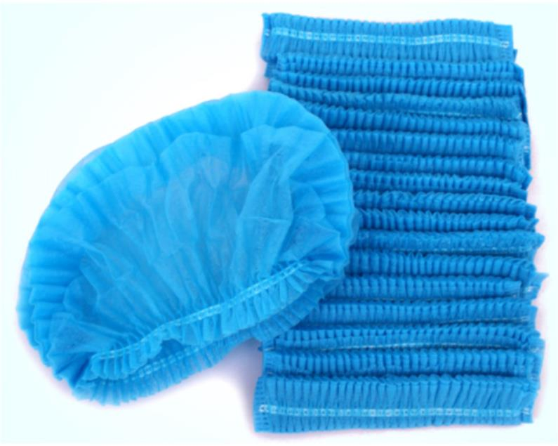 Disposable Nonwovens Dustproof Double Elastic Round Chef Cap