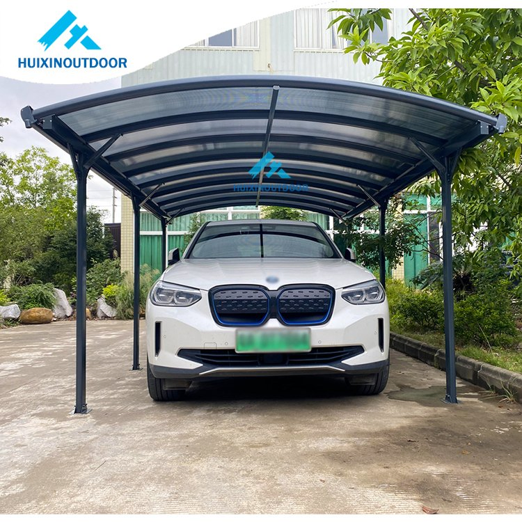 Sunshade Aluminum Carport Polycarbonate Car Port Parking Roof Canopy Arched Roof