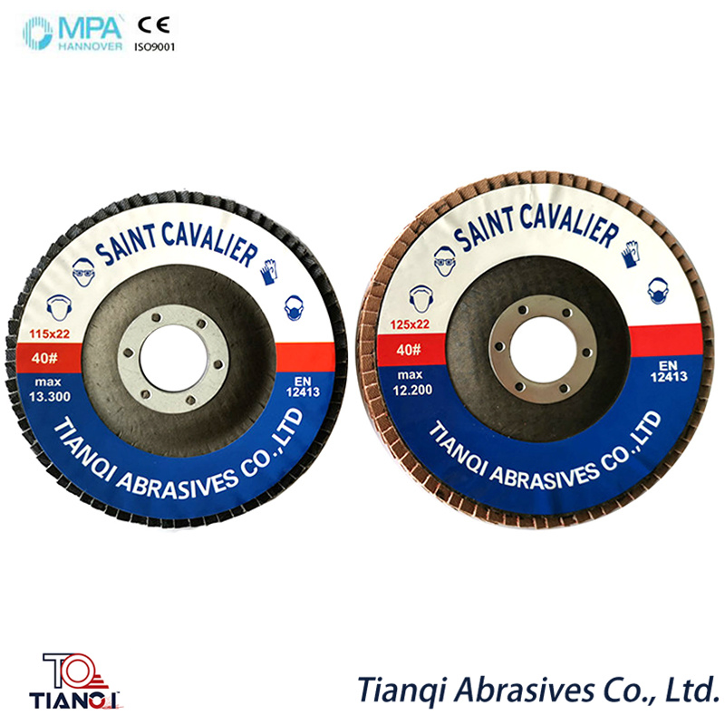 Durable 115X22 40# Flap Disc, Welding Slag Grinding Tool Aluminium Oxide Material Stable Performance
