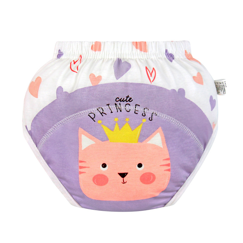 Colorful Cartoon Printing Baby Training Pants Cotton Baby Diaper in Bulk Pocket Washable Baby Underwear