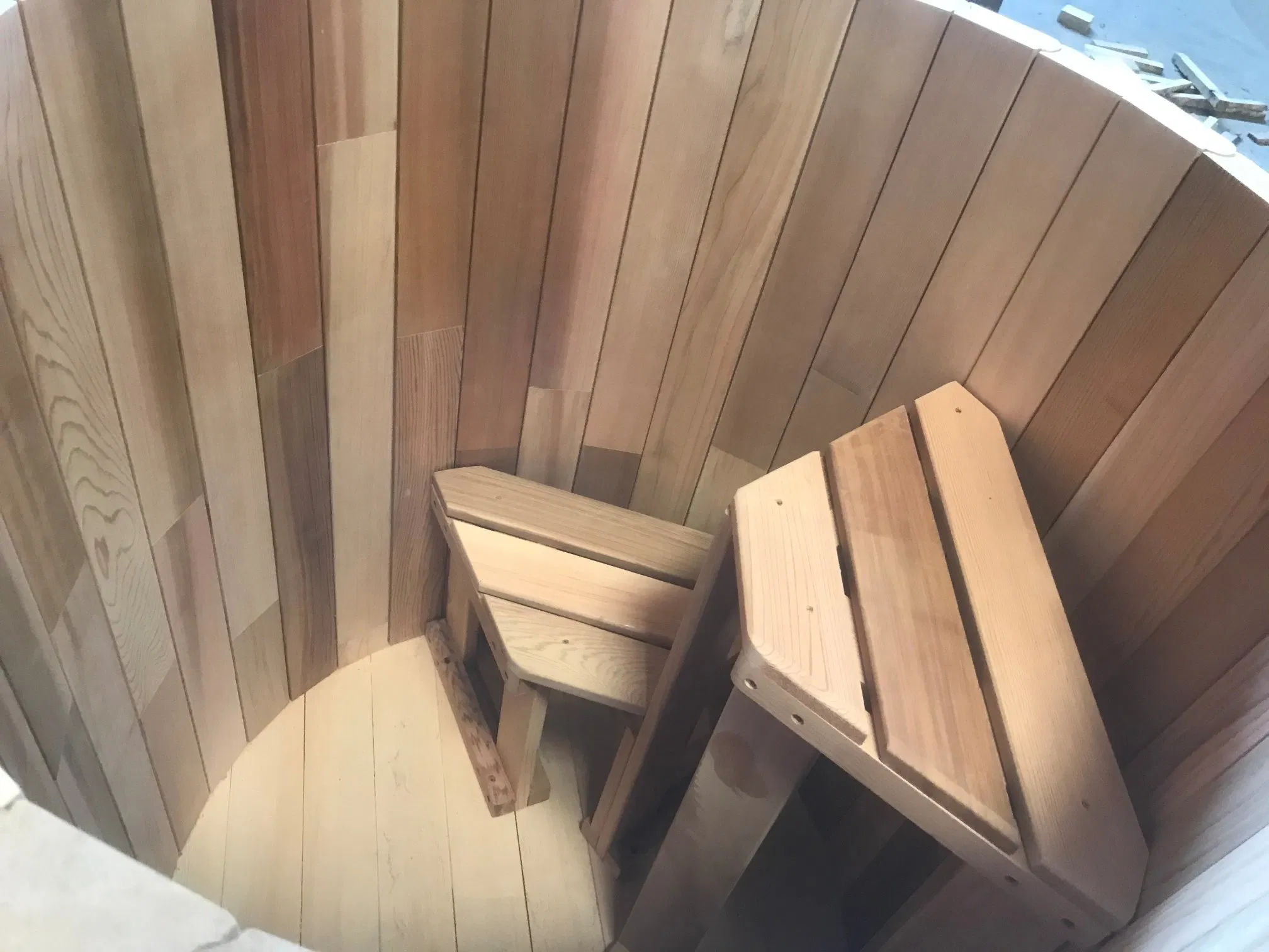 Outdoor Cedar Sauna Bath Bucket