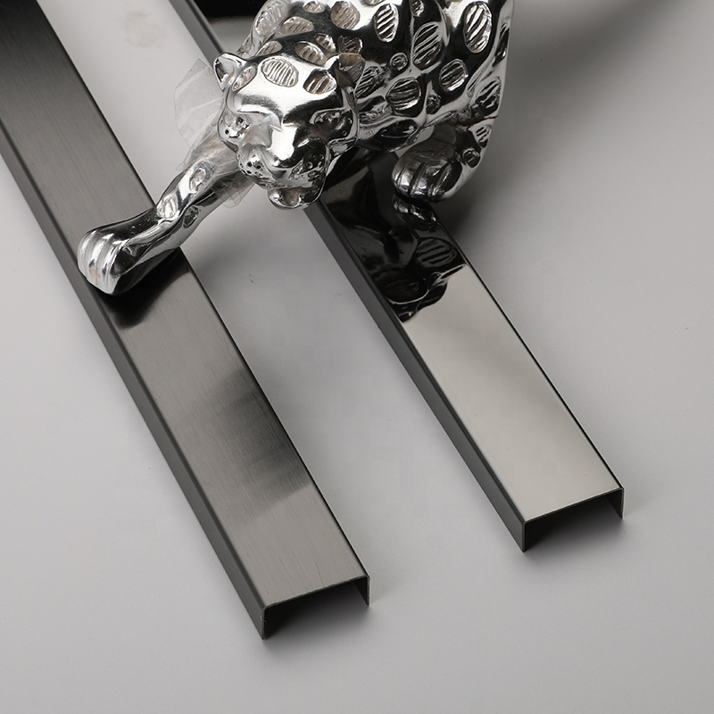Supply Best Quality 304 316 Mirror Gold Metal Stainless Steel Trim for Interior Frame Decoration