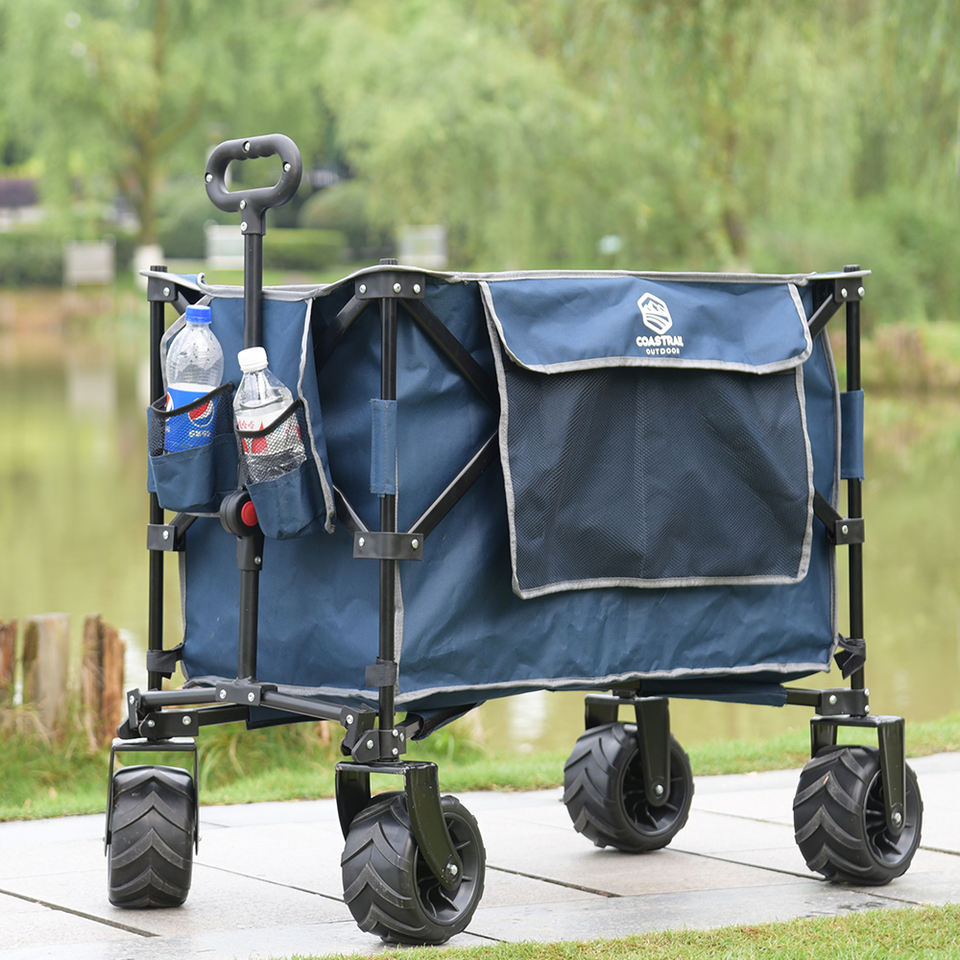 Portable Fashion Wagon Trolley Heavy Duty Shopping Camping Sporting Garden Cart