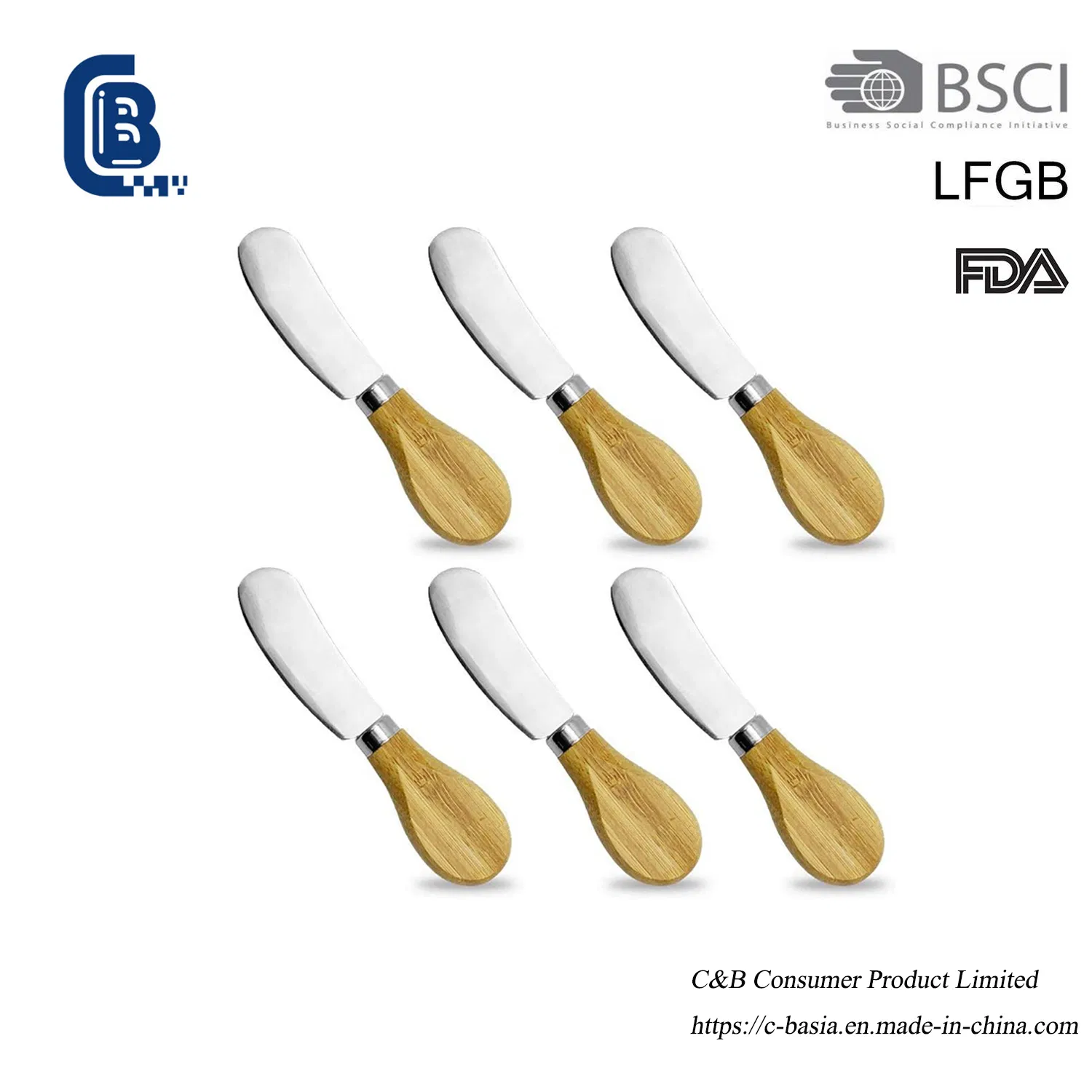 Набор для сыра: нож, лопатка, слайсер, масленка